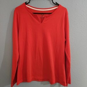 Isaac‎ Mizrahi Live Essentials Long Sleeve Shirt Women's Size M Cotton